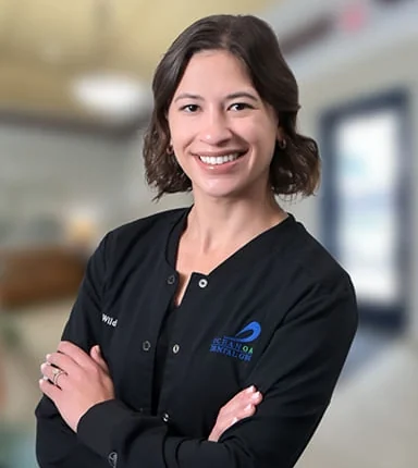Dr. Kristen Wild, DMD, of Ocean Oaks Dental Group.