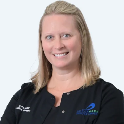 Erin, office manager and treatment coordinator at Ocean Oaks Dental Group.